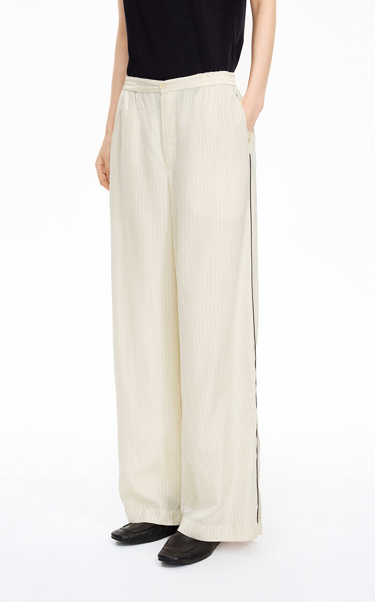 Pants / JNBY Cupro Straight-Leg Extra-Long Pants