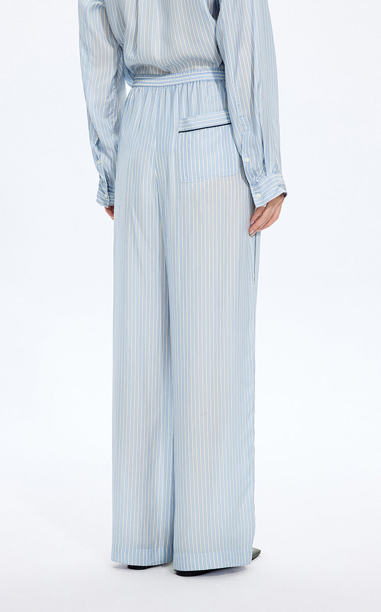 Pants / JNBY Cupro Straight-Leg Extra-Long Pants