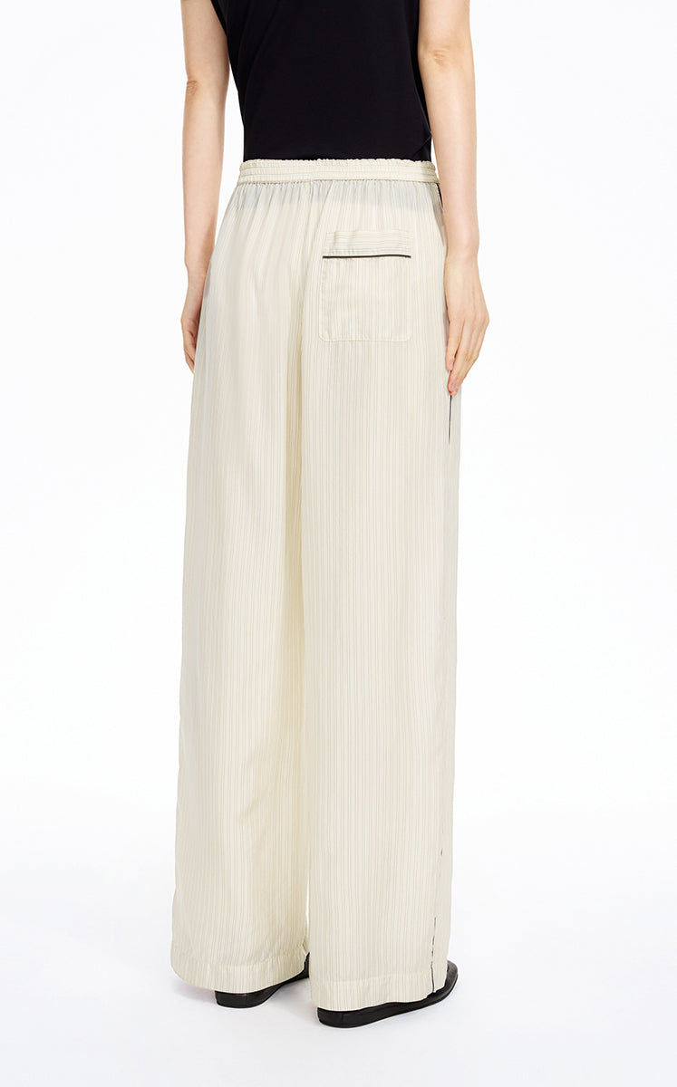 Pants / JNBY Cupro Straight-Leg Extra-Long Pants