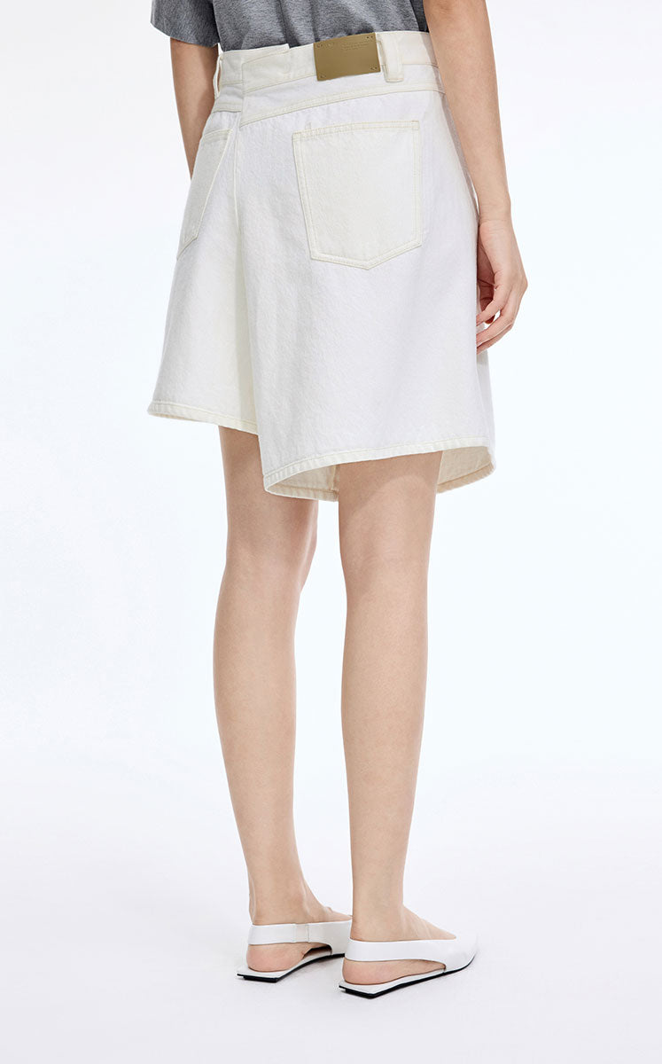 Pants / JNBY Deconstructed A-Line Denim Skort