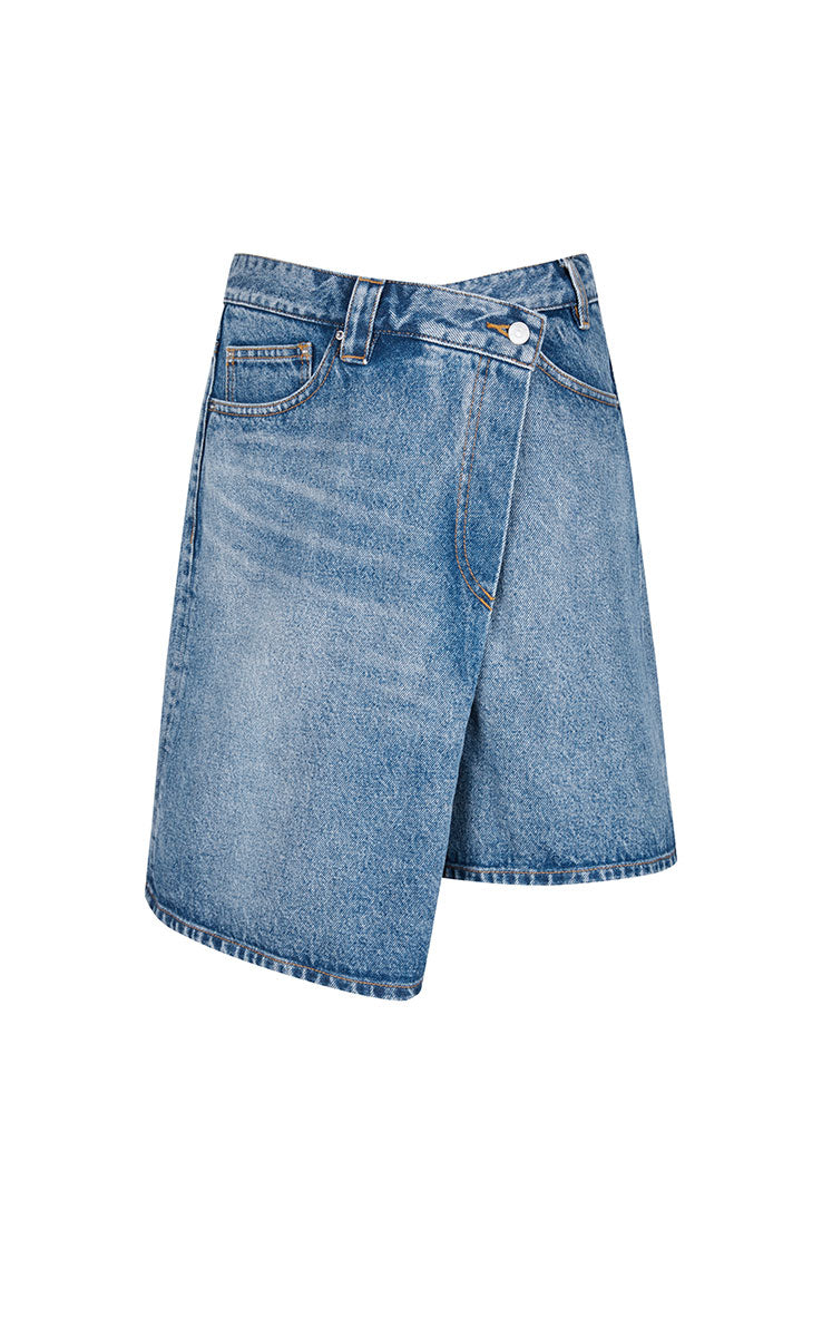 Pants / JNBY Deconstructed A-Line Denim Skort