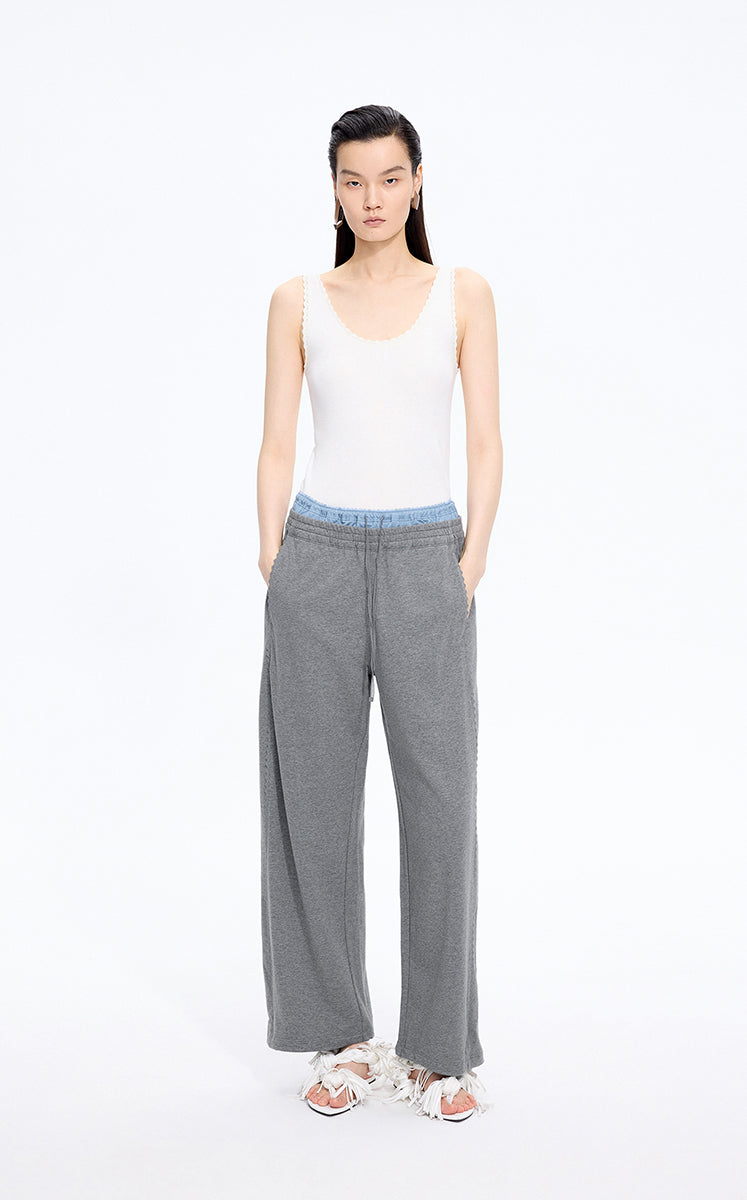 Pants / JNBY Double Waist Wide-Leg Long Pants