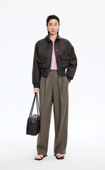 Pants / JNBY Elastic-Waist Straight-Leg Long Pants