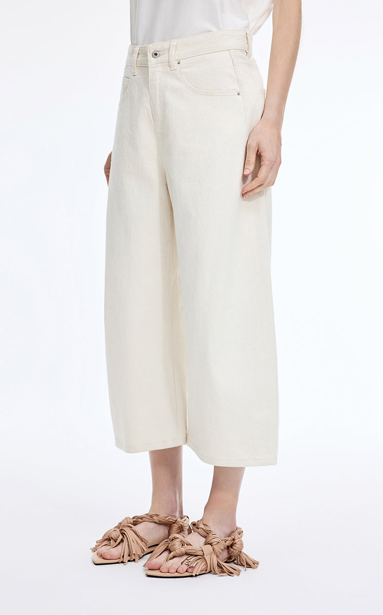 Pants / JNBY High-Waist Ankle-Length Banana Jeans