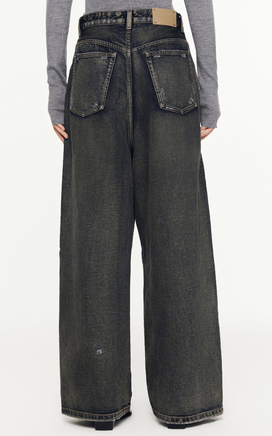 Pants / JNBY Loose Fit Denim Straight Jeans