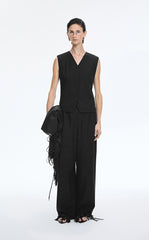 Pants / JNBY Loose Wool Blend Straight Long Pants