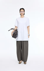 Pants / JNBY Pleated Waist Jacquard Wool Pants