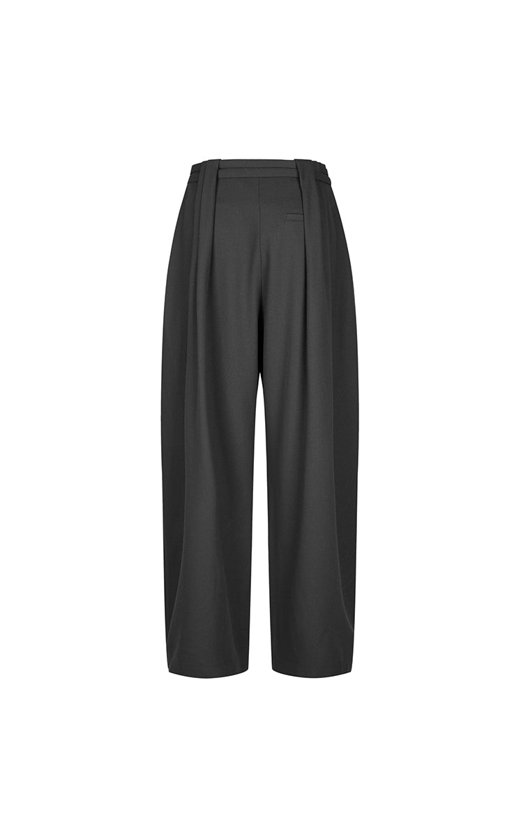 Pants / JNBY Pleated Waist Jacquard Wool Pants