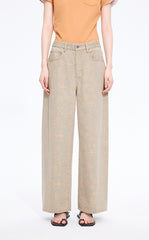 Pants / JNBY Printed Floral Wide-Leg Jeans