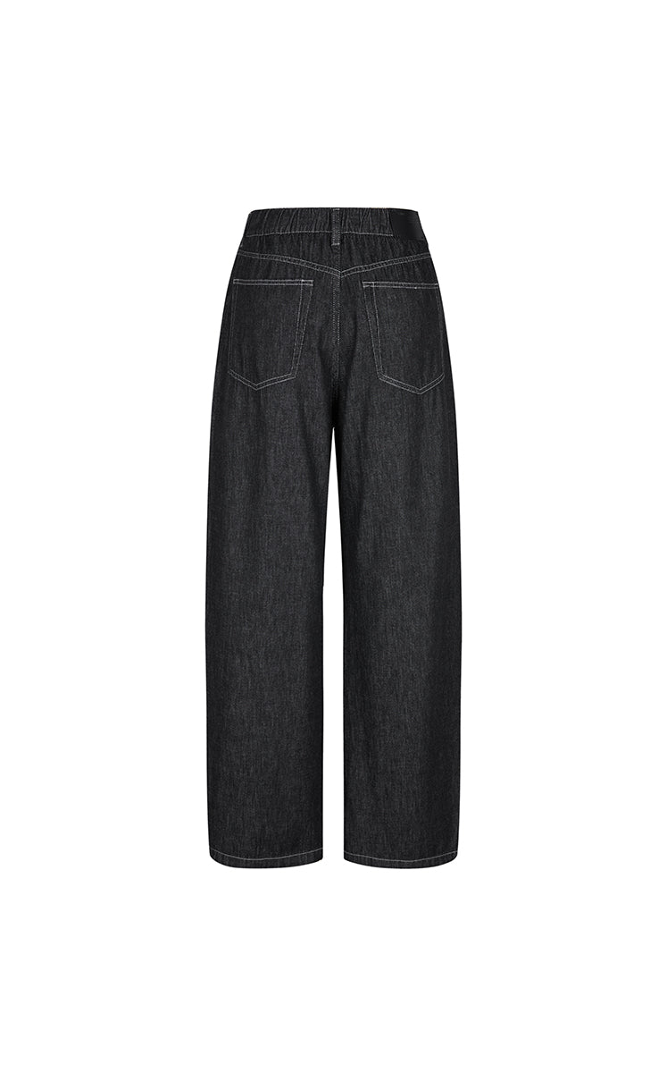 Pants / JNBY Relaxed Elastic Waist Banana Jeans