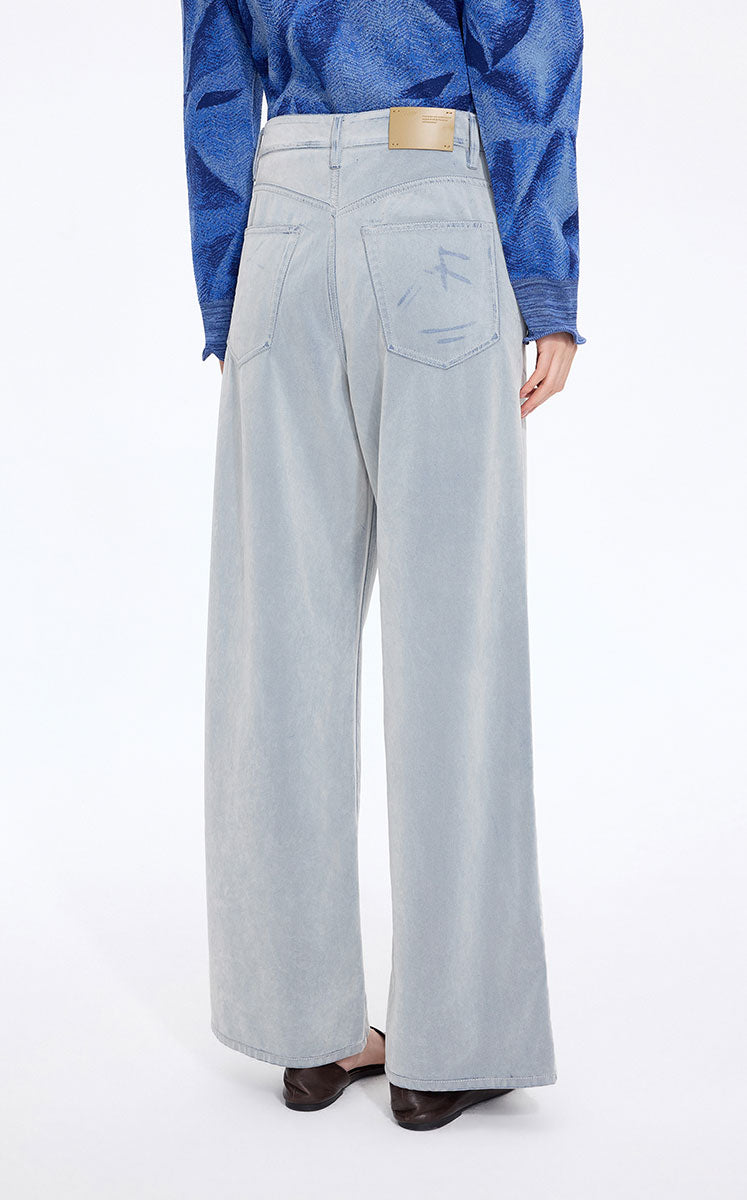 Pants / JNBY Relaxed Flared Lyocell Denim Pants