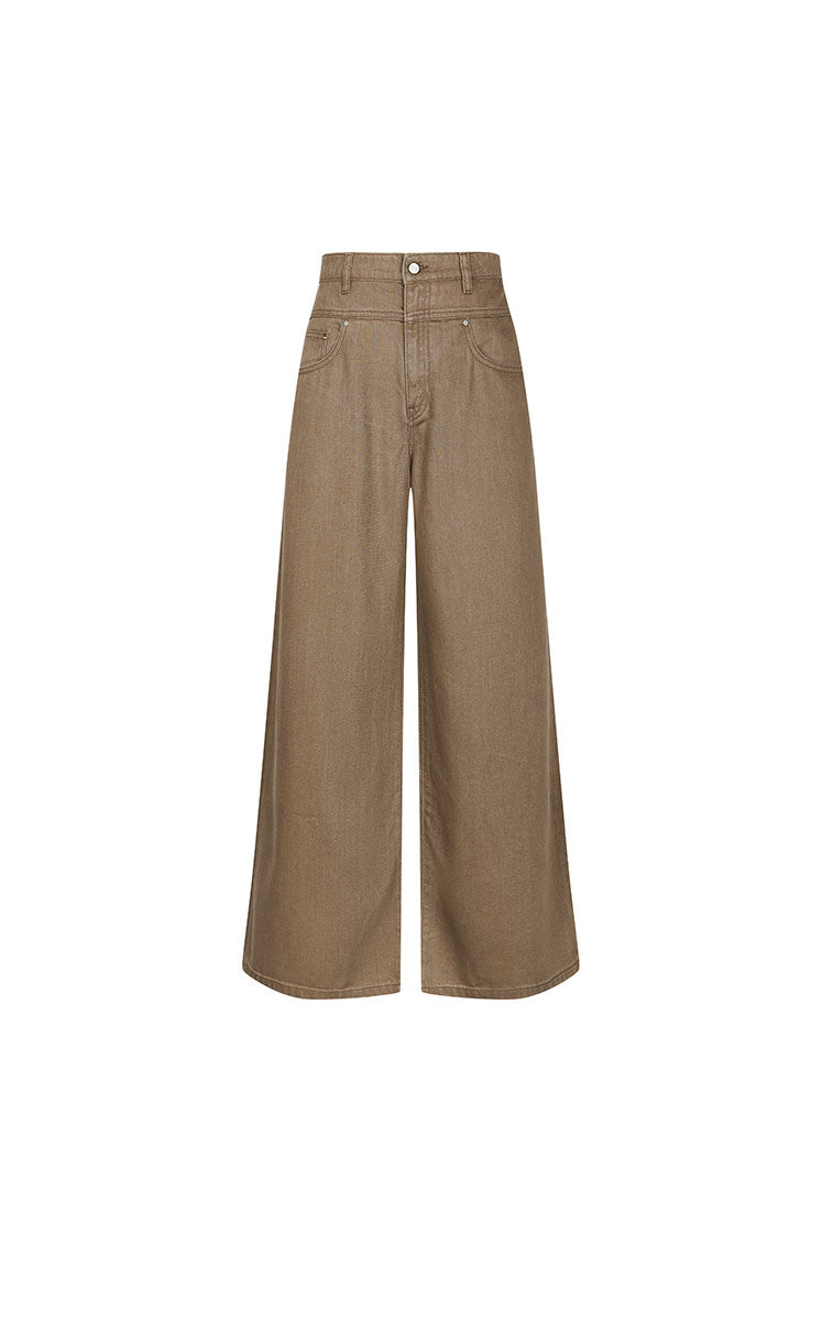 Pants / JNBY Relaxed Layered Waist Flared Jeans