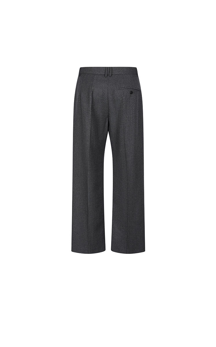 Pants / JNBY Relaxed Straight Wool Fringe Pants