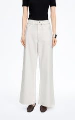 Pants / JNBY Relaxed Wide-Leg Cotton-Lyocell Blend Jeans