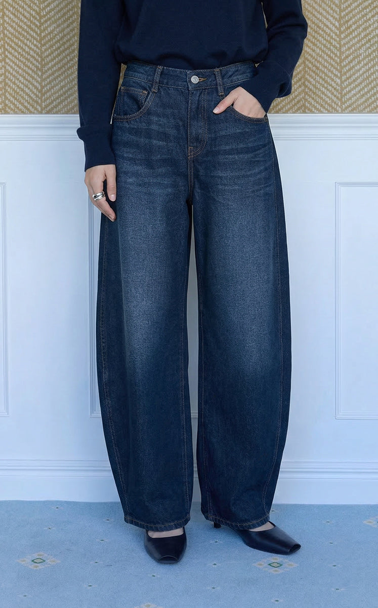 Pants / JNBY Rolled Hem Banana Fit Denim Pants