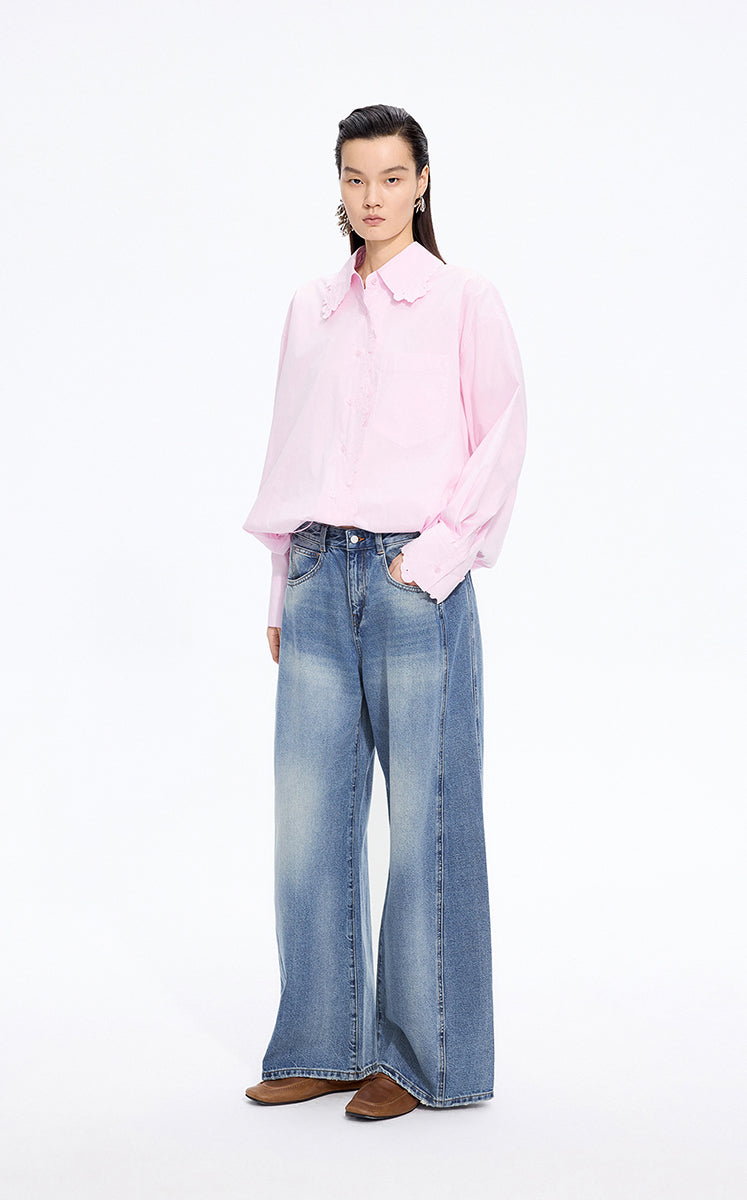 Pants / JNBY Rolled Hem Banana Fit Denim Pants