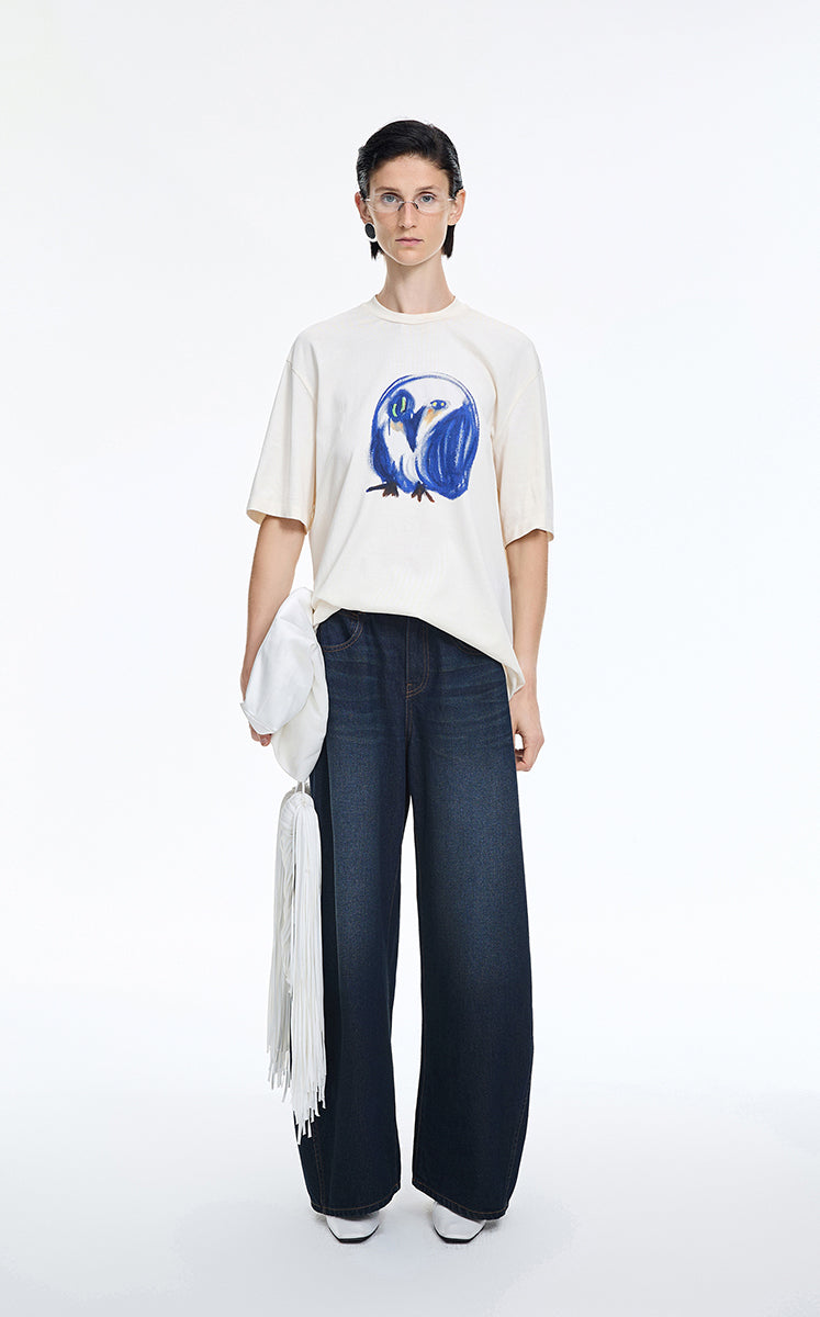Pants / JNBY Rolled Hem Banana Fit Denim Pants