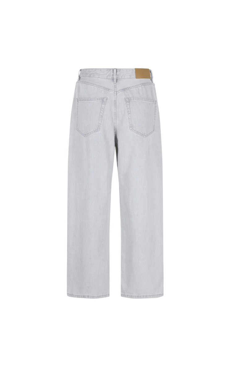 Pants / JNBY Straight-Leg Cuffed Denim Trousers