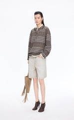 Pants / JNBY Straight-Leg Mid-Length Denim Pants