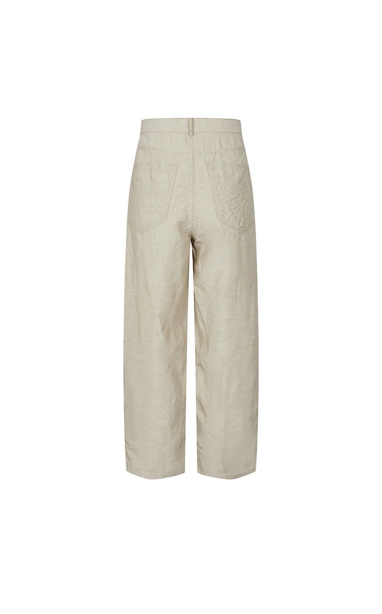 Pants / JNBY Tapered Cropped Linen Blend Pants