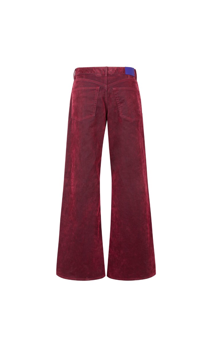 Pants / JNBY Washed Denim Extra-Long Flared Jeans