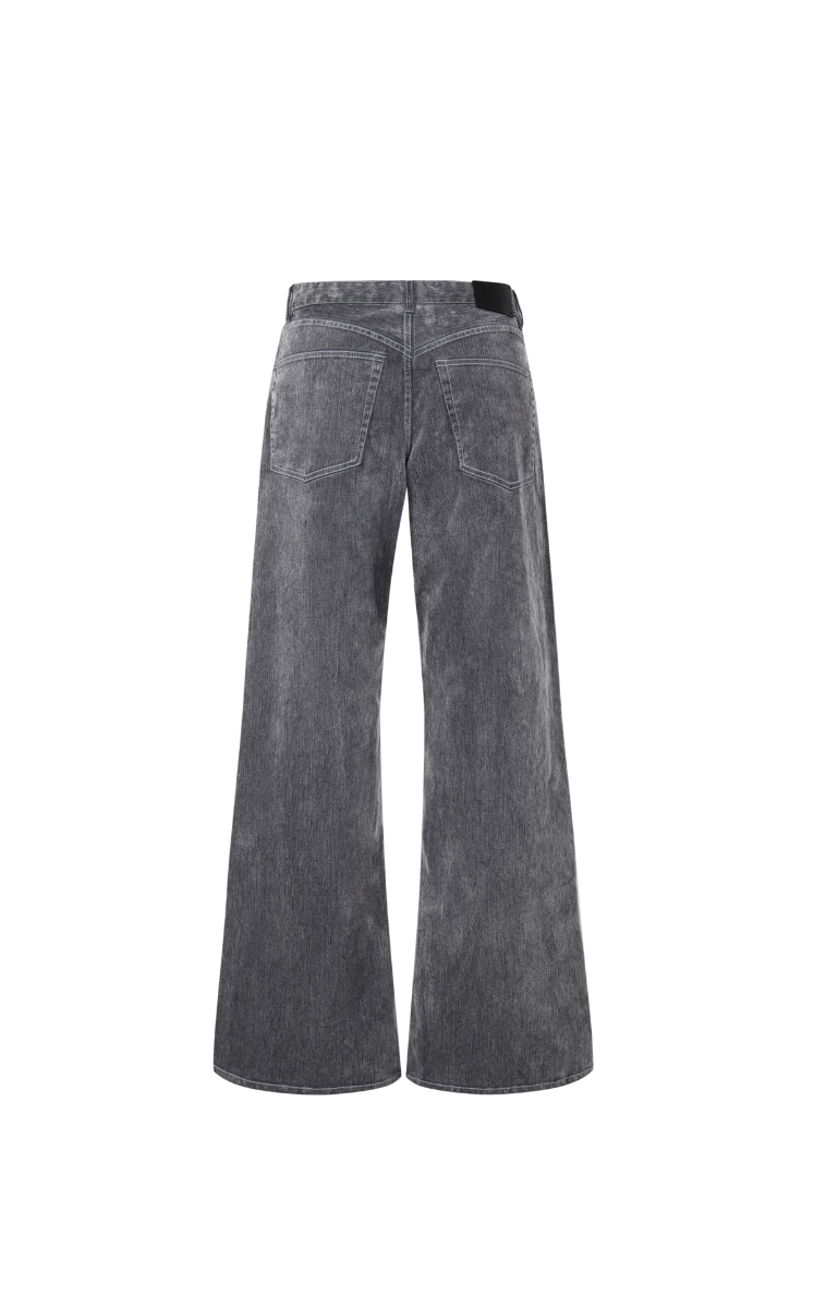 Pants / JNBY Washed Denim Extra-Long Flared Jeans