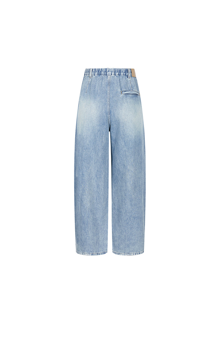 Pants / JNBY Wide-Leg Extra-Long Lyocell Denim Pants