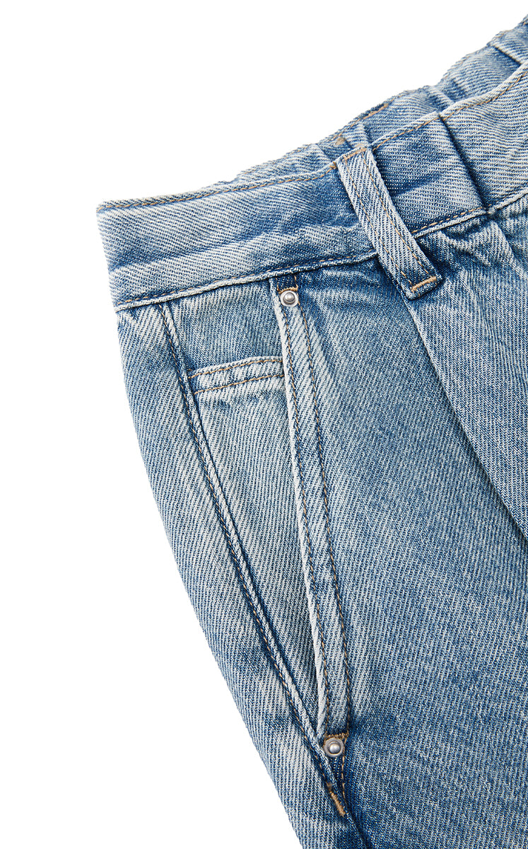 Pants / JNBY Wide-Leg Extra-Long Lyocell Denim Pants