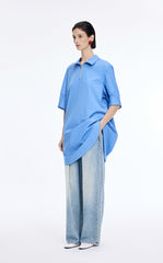 Pants / JNBY Wide-Leg Extra-Long Lyocell Denim Pants