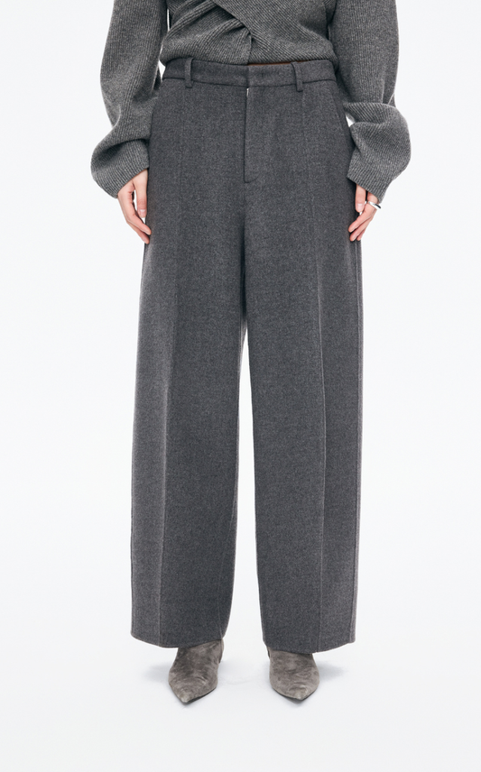 Pants / JNBY Wool-Blend Wide-Leg Trousers