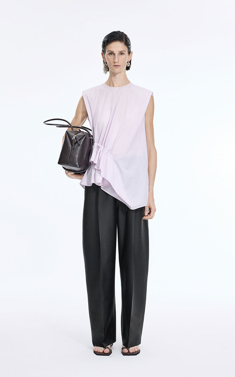 Pants / JNBY Wool-Silk Straight Loose Pants