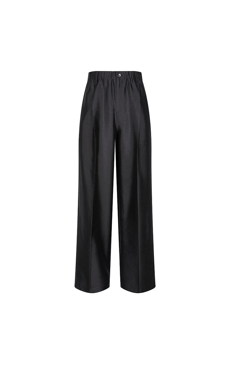 Pants / JNBY Wool-Silk Straight Loose Pants