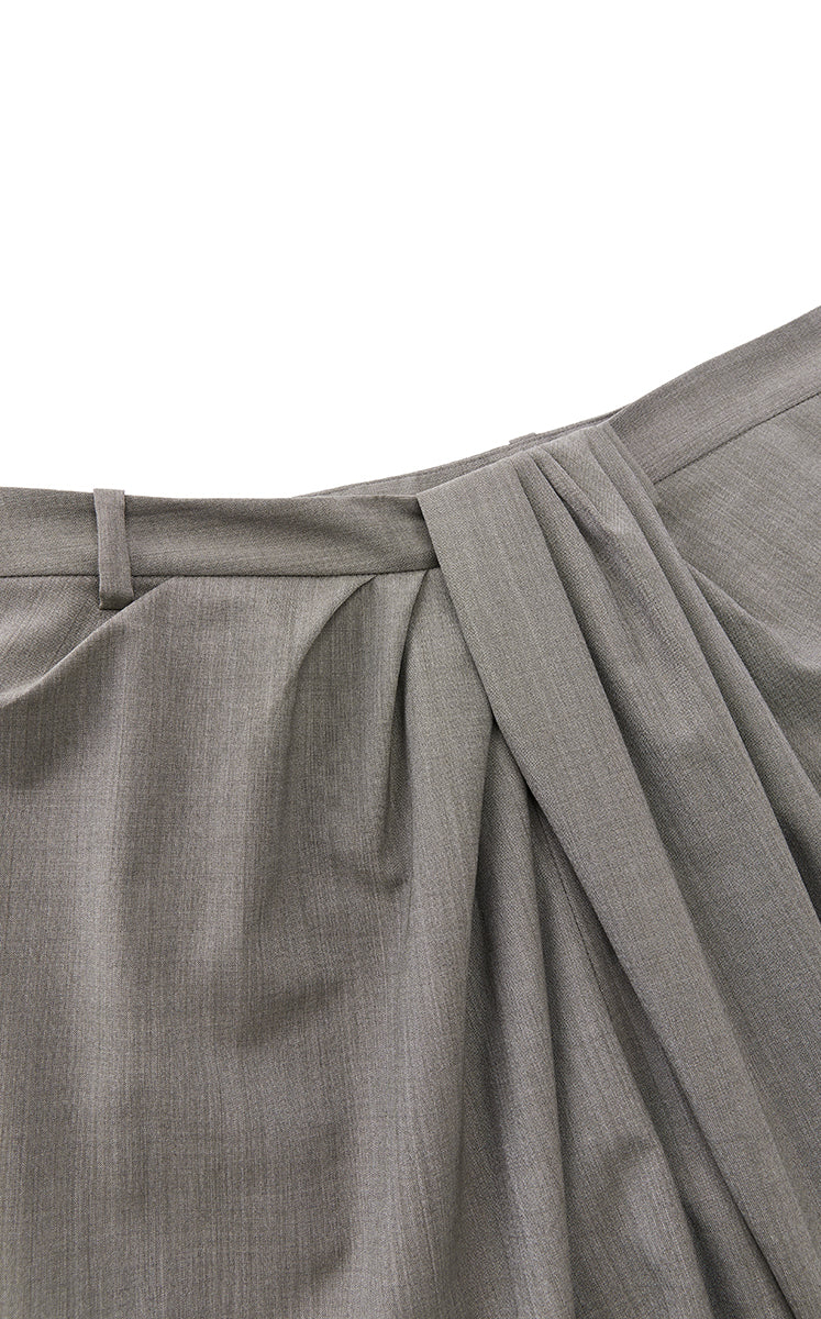 Pants / JNBY Wool Blend Cropped Straight-Leg Pants