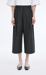 Pants / JNBY Wool Blend Cropped Wide-Leg Trousers