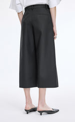Pants / JNBY Wool Blend Cropped Wide-Leg Trousers