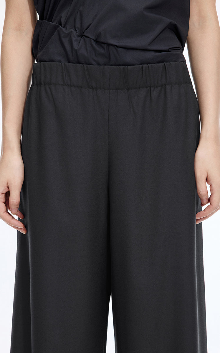 Pants / JNBY Wool Cropped Straight-Leg Pants
