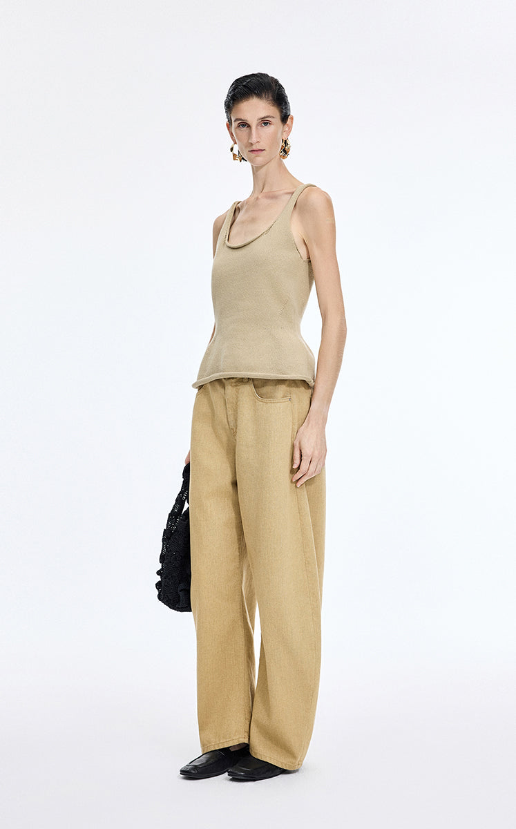 Pants / JNBY Coated Denim Banana Pants