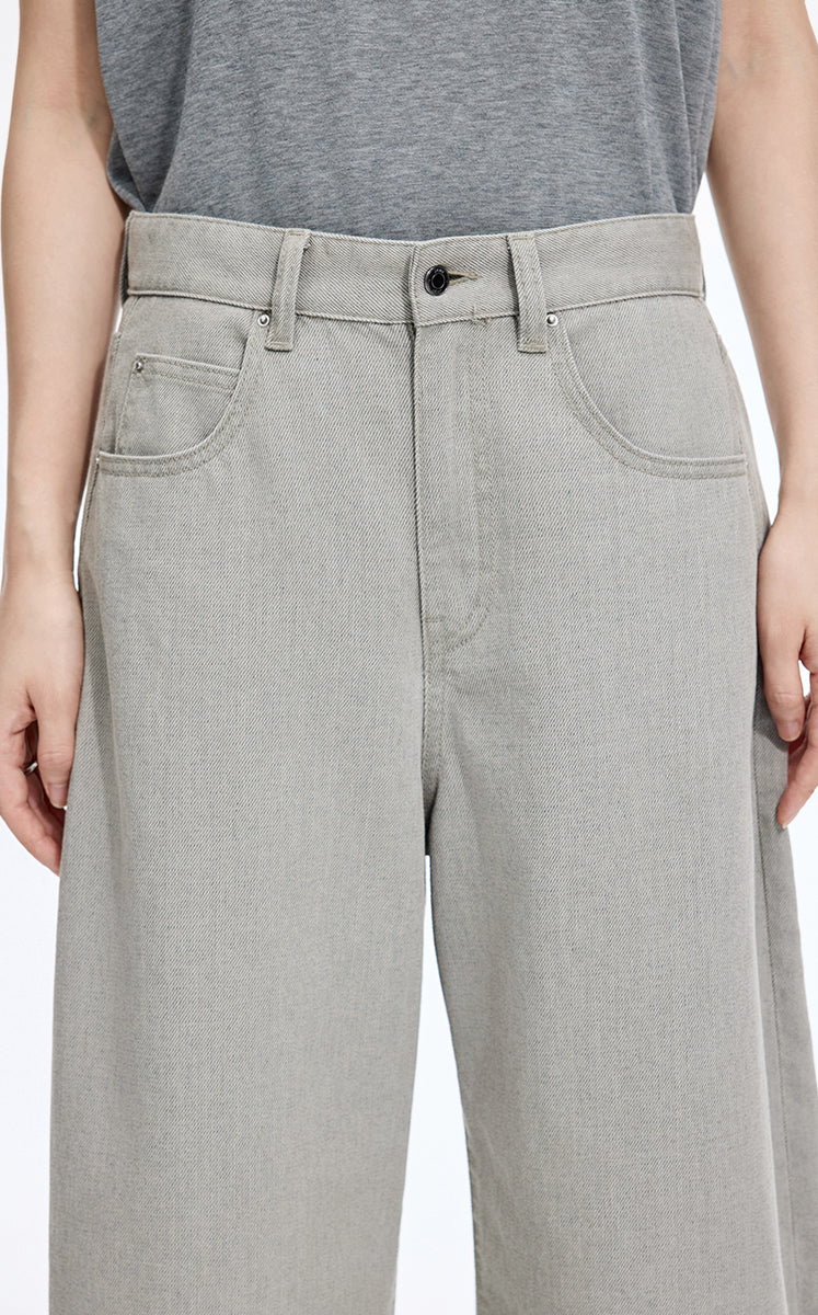 Pants / JNBY Coated Denim Banana Pants