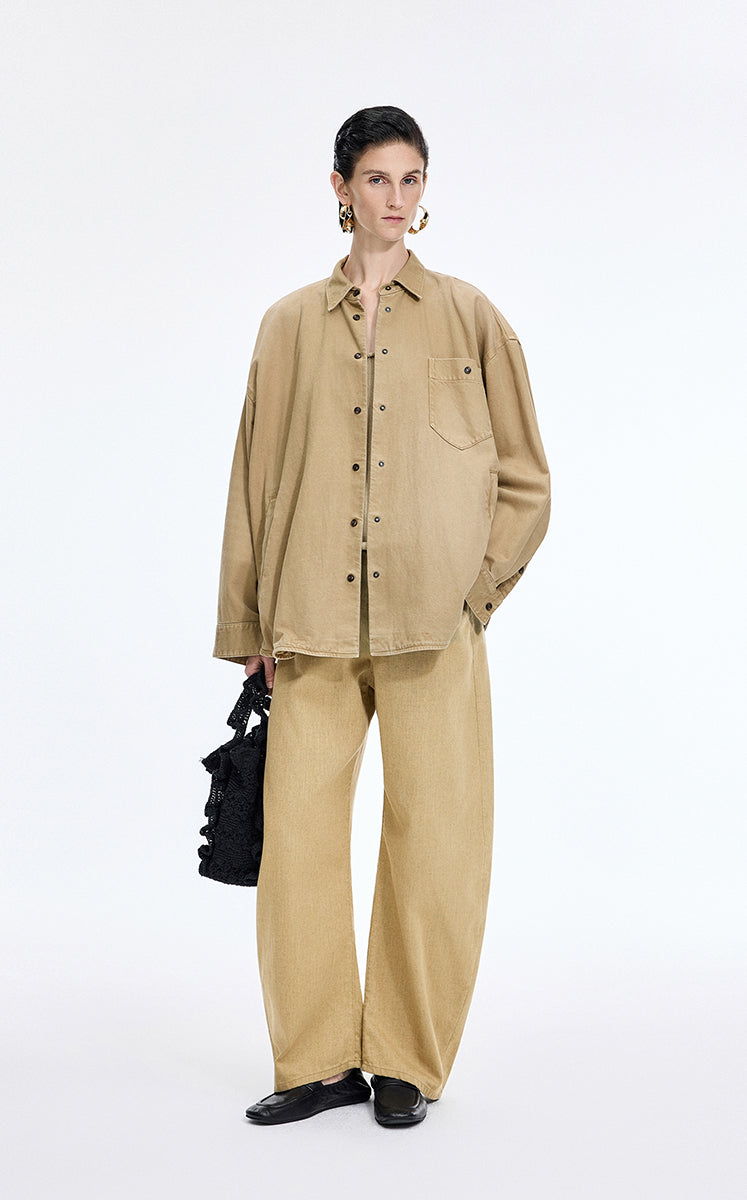 Pants / JNBY Coated Denim Banana Pants