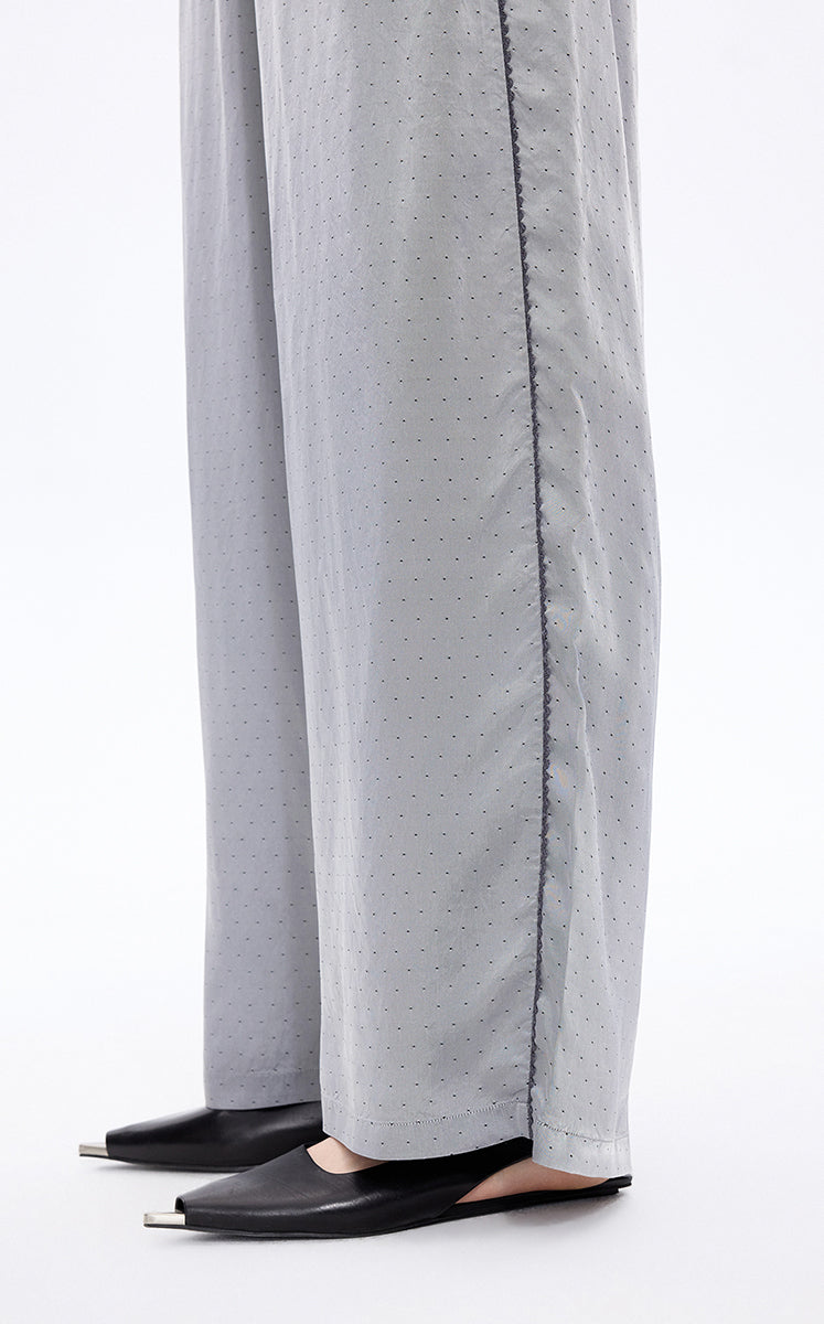 Pants / JNBY Cupro Jacquard Wide-Leg Pants（图有疑问）