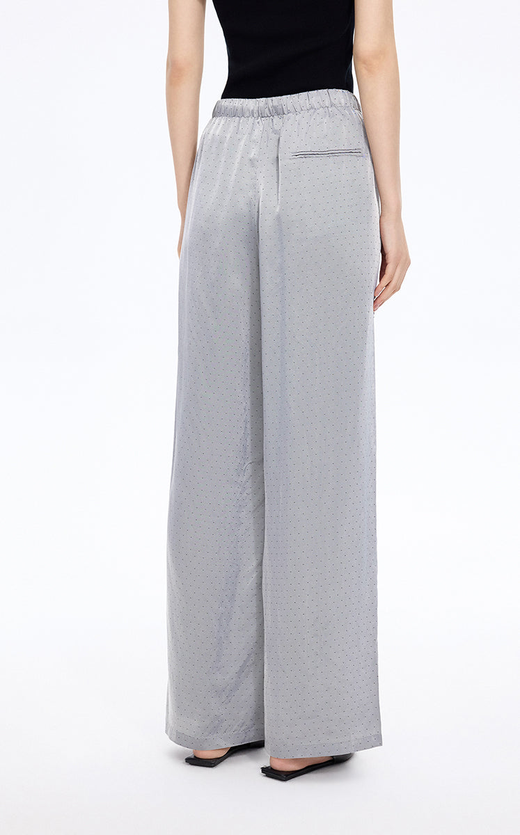 Pants / JNBY Cupro Jacquard Wide-Leg Pants（图有疑问）