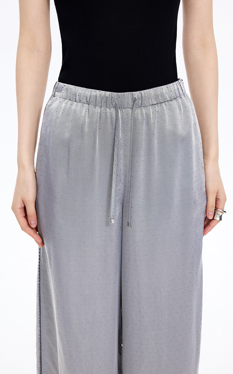 Pants / JNBY Cupro Jacquard Wide-Leg Pants（图有疑问）