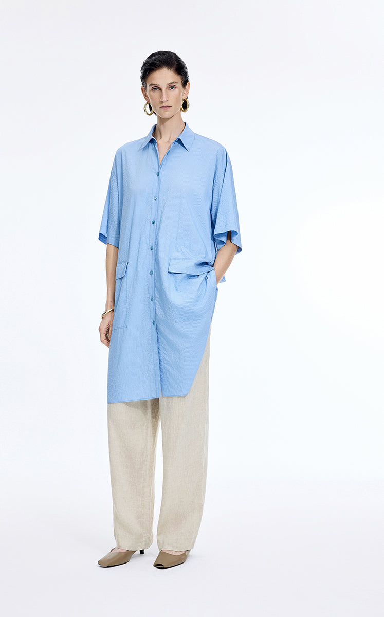 Pants / JNBY Dew-Retted Linen Wide-Leg Pants