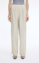 Pants / JNBY Dew-Retted Linen Wide-Leg Pants