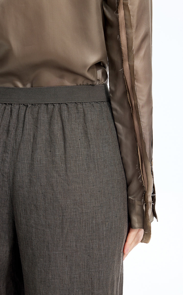 Pants / JNBY Dew-Retted Linen Wide-Leg Pants