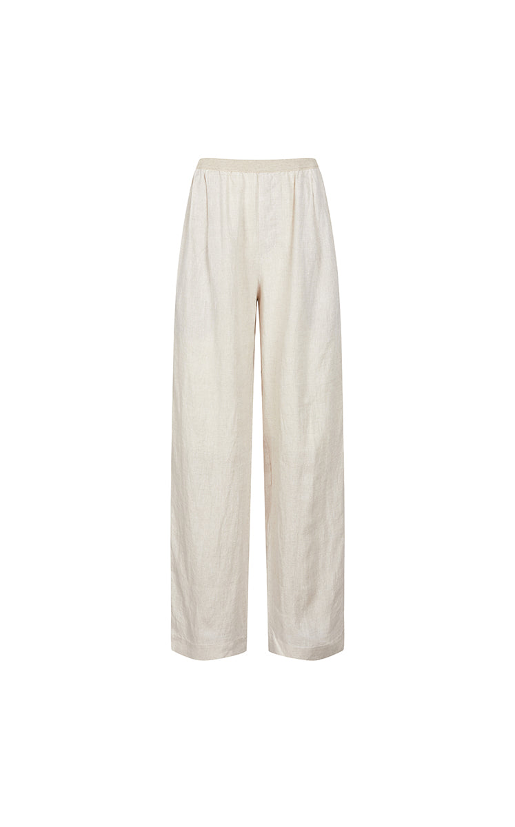 Pants / JNBY Dew-Retted Linen Wide-Leg Pants