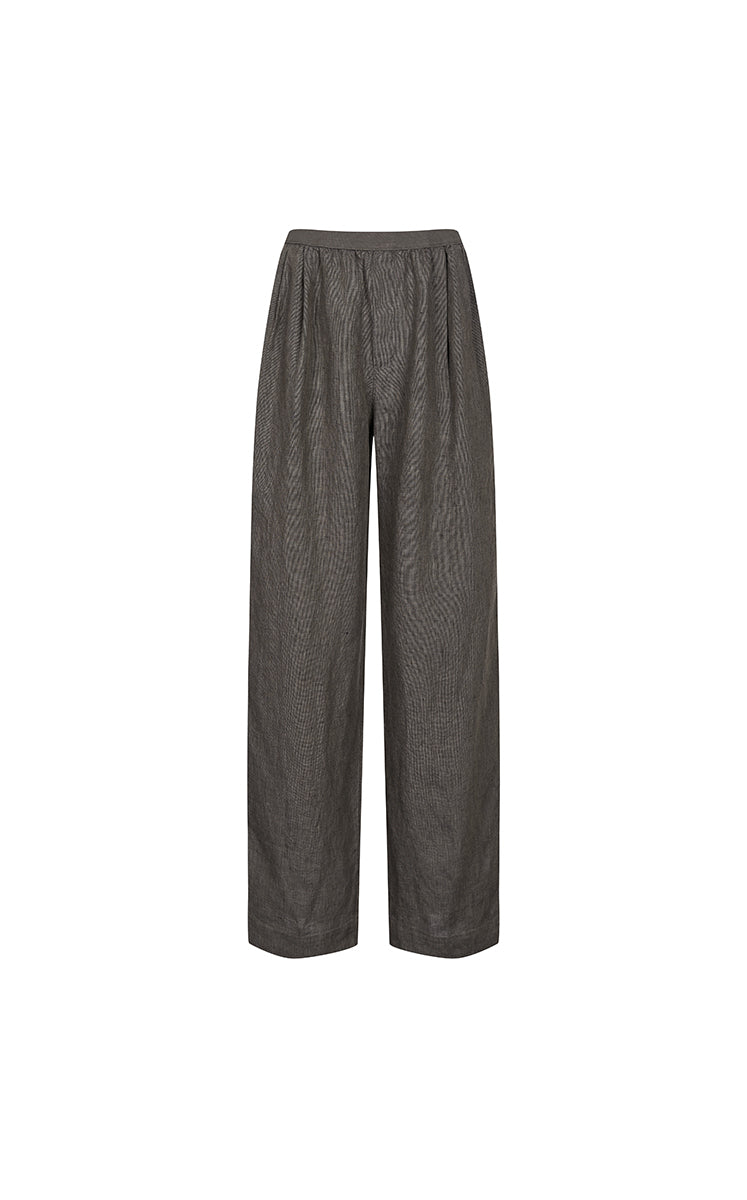 Pants / JNBY Dew-Retted Linen Wide-Leg Pants