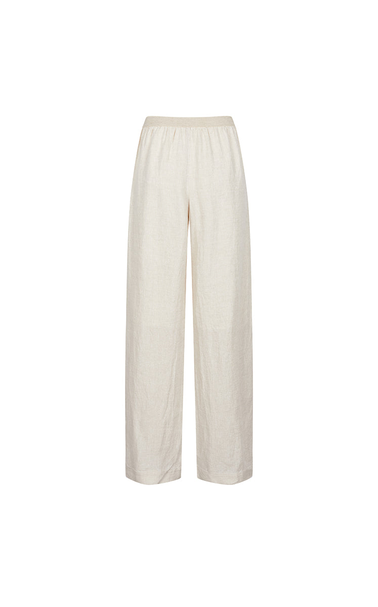 Pants / JNBY Dew-Retted Linen Wide-Leg Pants