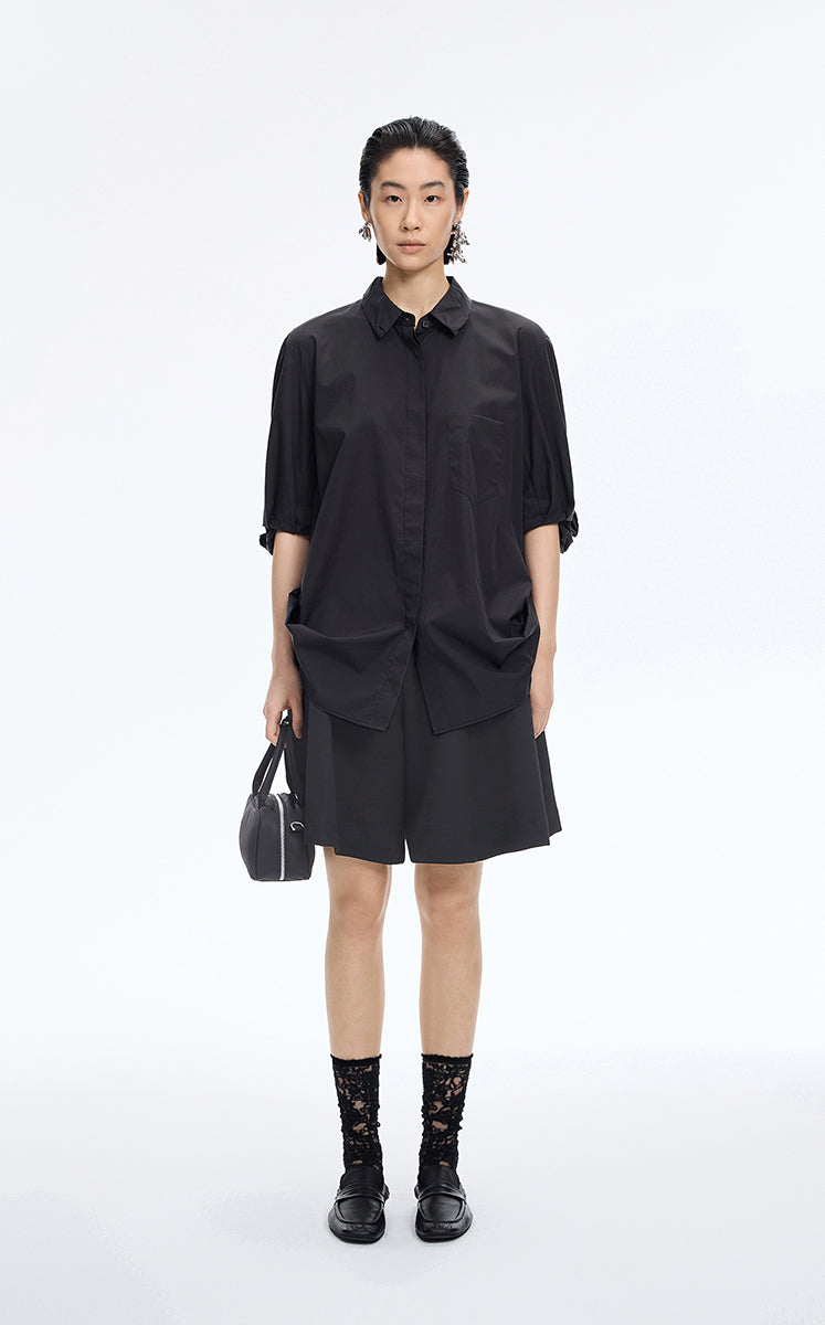 Pants / JNBY Linen-Blend Cropped Banana Pants