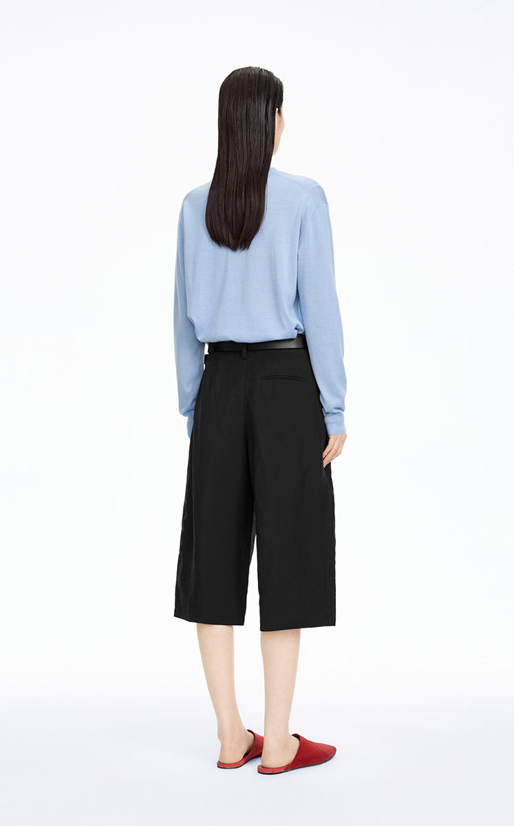 Pants / JNBY Linen-Blend Cropped Banana Pants